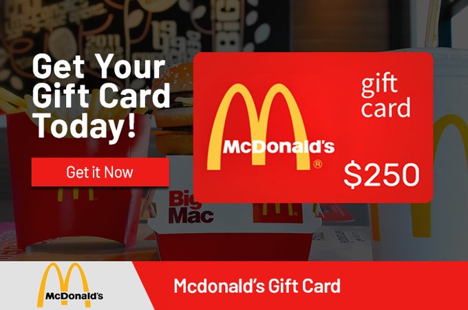 Win McDonalds Samples